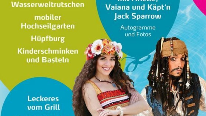 So wirbt das KräuterVital-Bad Sebnitz für das Familienfest am Sonntag.