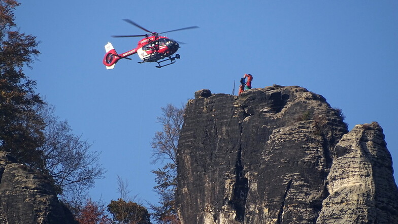 SOE: Bergwacht rettet Kletterer vom Großen Wehlturm