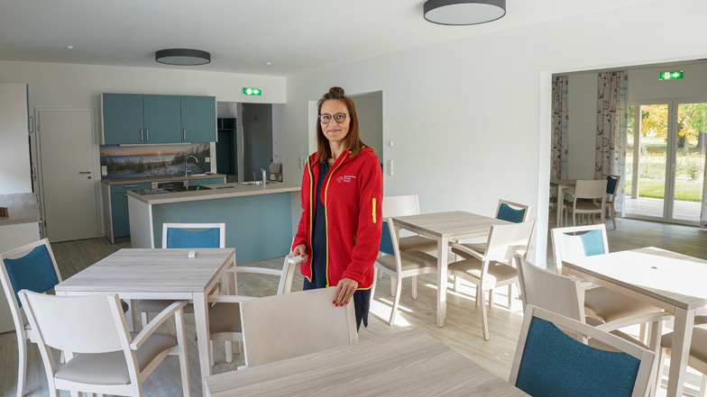 Romy Rasche ist die Leiterin der neuen Tagespflege im Bautzener Stadtteil Gesundbrunnen. Sie öffnet ab November.