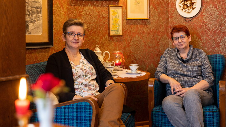 Das Wohnzimmer-Café der zwei Schwestern in Pirna