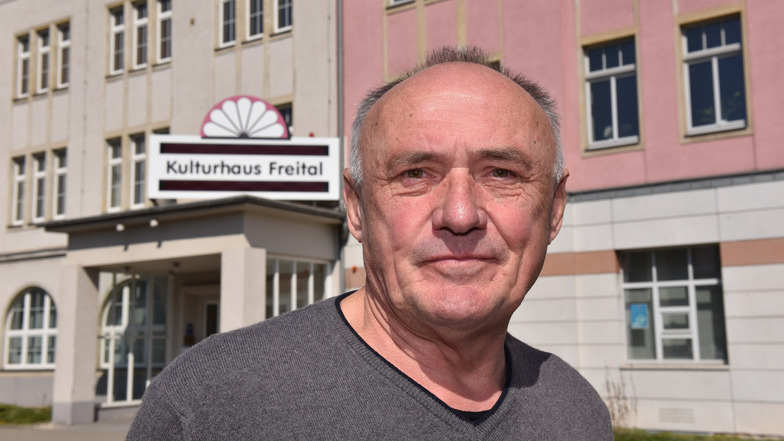 Lothar Brandau ist der neue Vorsitzende des Kulturvereins Freital, der das Stadtkulturhaus bespielt.