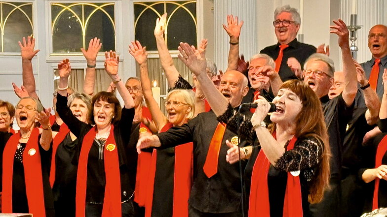 Die Mitglieder des Landsberger Gospelchors „The sweet60s“ sind alle schon jenseits der 60.