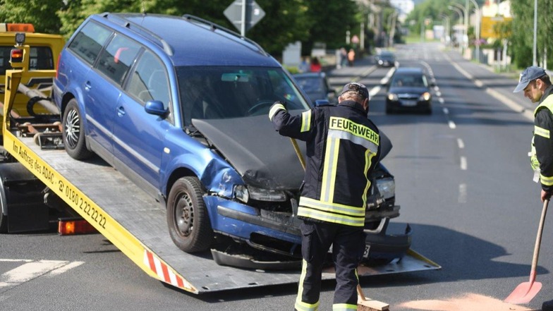Kreuzungs-Crash in Zittau