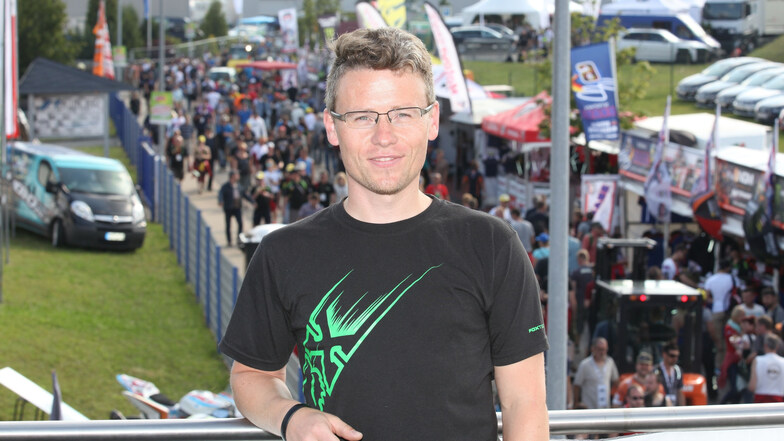 Steve Jenkner vermietet das Grundstück am ersten Juli-Wochenende beim Sachsenring-Grand-Prix.