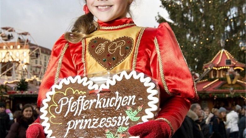 Die neunjährige Ronja Kretzschmar aus Naunhof ist die Pfefferkuchen-Prinzessin.