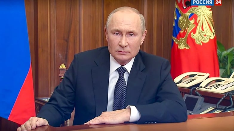 Der russische Präsident Wladimir Putin hat während einer Fernsehansprache eine Teilmobilmachung der Streitkräfte angekündigt.