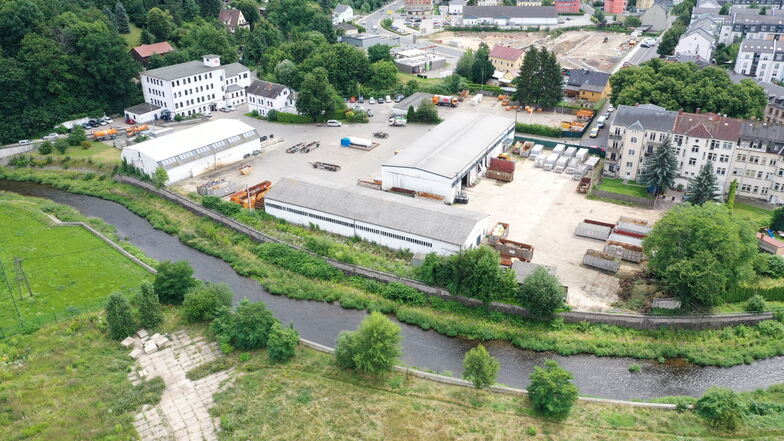 Noch Firmengelände, bald Freitals neues Wohnviertel: Am Sachsenplatz gibt es Baupläne.