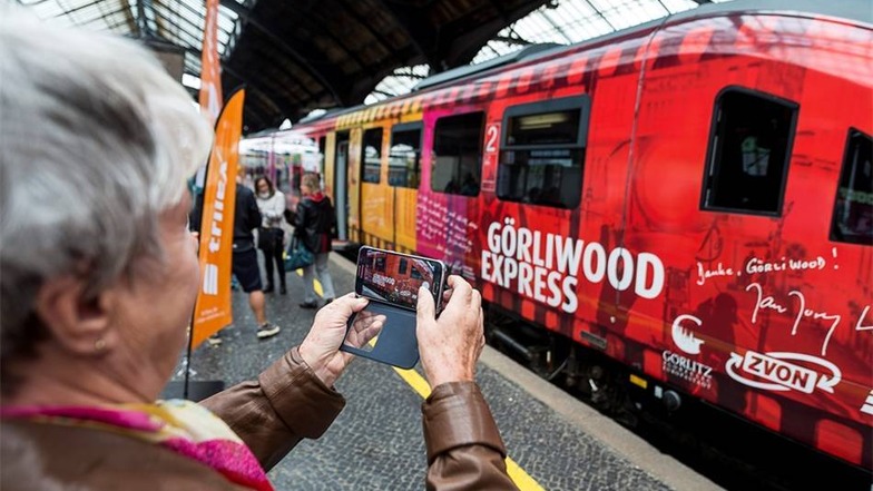 Beliebtes Fotomotiv war der Görliwood Express.