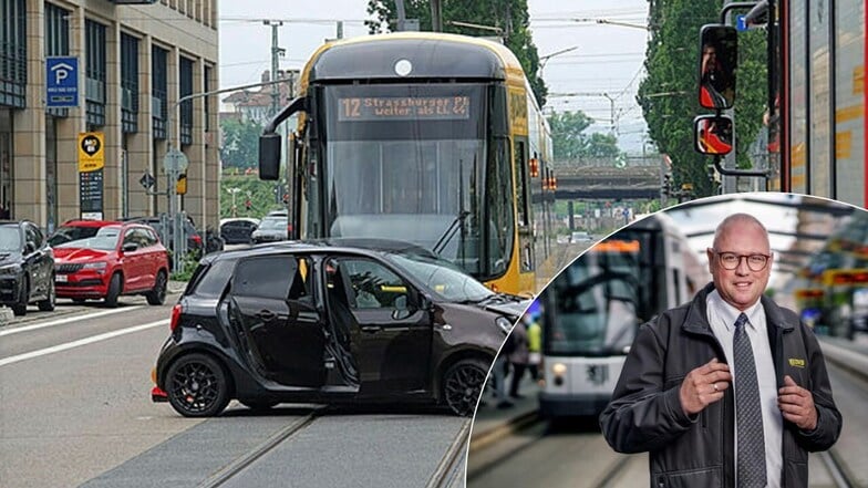 Der Dresdner Straßenbahn-Influencer Maik Zeuge war nach eigenen Angaben in einen Unfall verwickelt.