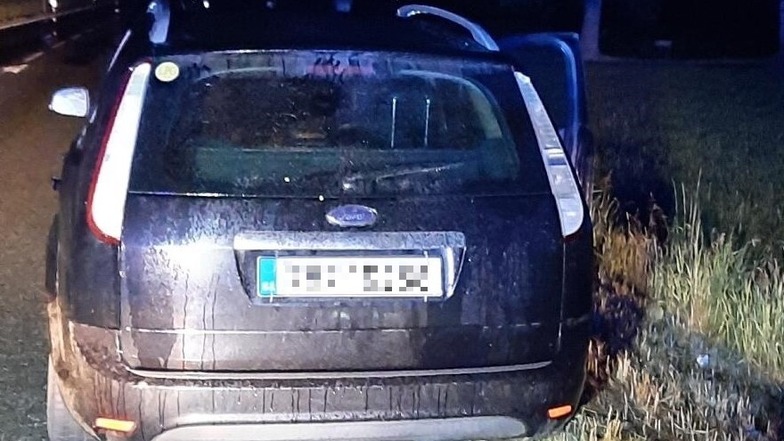 Dieses Fahrzeug haben Bundes- und Landespolizei in der vergangenen Nacht im Oberland verfolgt.