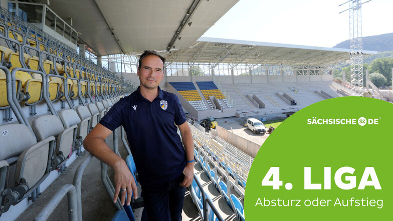 Andreas Trautmann auf der Baustelle im Ernst-Abbe-Sportfeld. Keiner kennt den Verein so gut wie er.