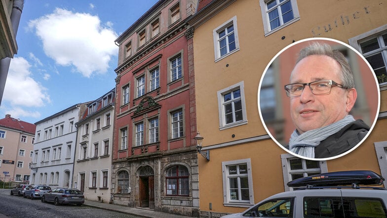 Evžen Amler aus Prag saniert das historische Haus in der Oybiner Straße 5 in Zittau.