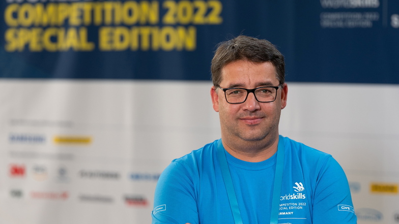 Mathias Gutsche, Leiter Berufsbildung im Haus des Kfz-Gewerbes Dresden, hat die WM in der sächsischen Landeshauptstadt mit organisiert.
