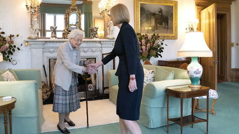 Das letzte Foto: Am Dienstag dieser Woche traf die Königin in Balmoral die neue Premierministerin Liz Truss.