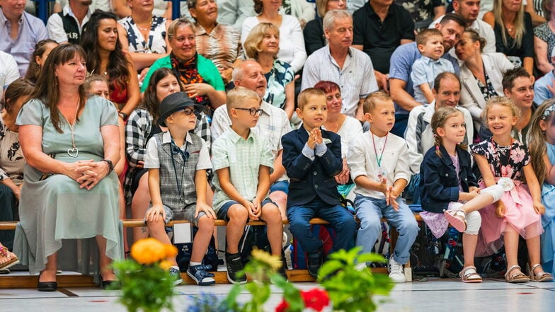 Gleich zwei Einschulungsfeiern gab es in Waldheim.