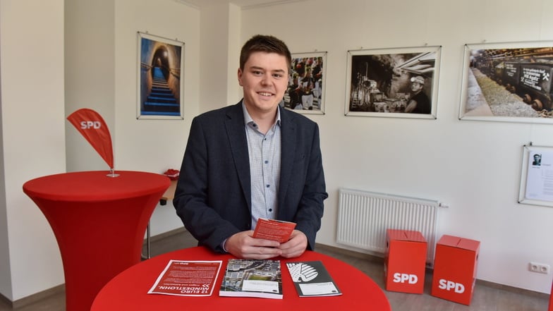 SPD-Bundestagsabgeordneter Fabian Funke eröffnete am Freitag sein Büro in Freital.