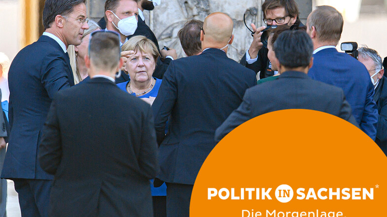 Angela Merkel besuchte am Donnerstag Dresden - wohl zum letzten Mal als Kanzlerin.