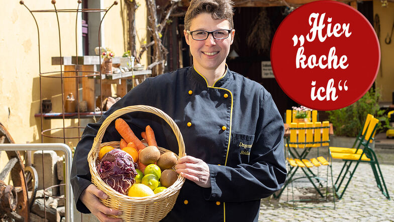 Gemüsekorb statt Kochtopf: Gern würde Anne Pätzold aus dem Gemüse wieder was für die Gäste kochen.
