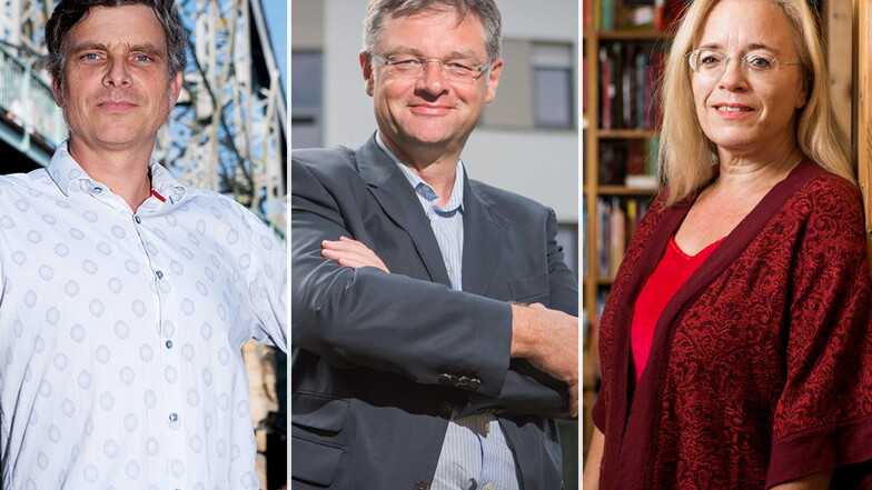 Thomas Löser (Grüne), Holger Zastrow (FDP) und Susanne Dagen (Freie Wähler) sind die aktuellen Opfer von Attacken gegen Dresdner Stadträte.