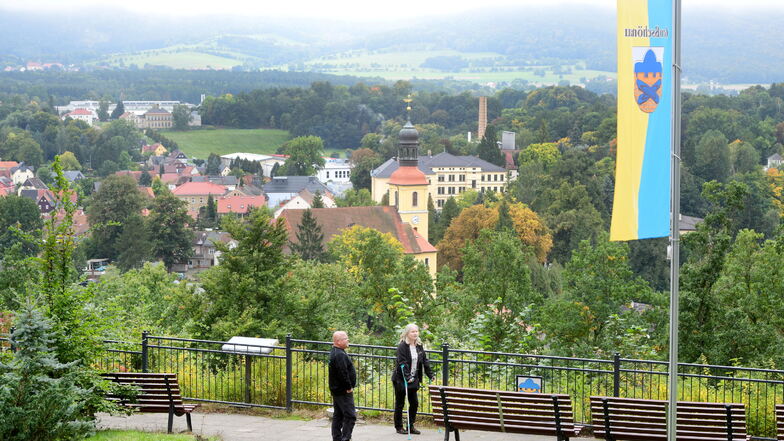 Blick vom Hutberg
auf Großschönau.