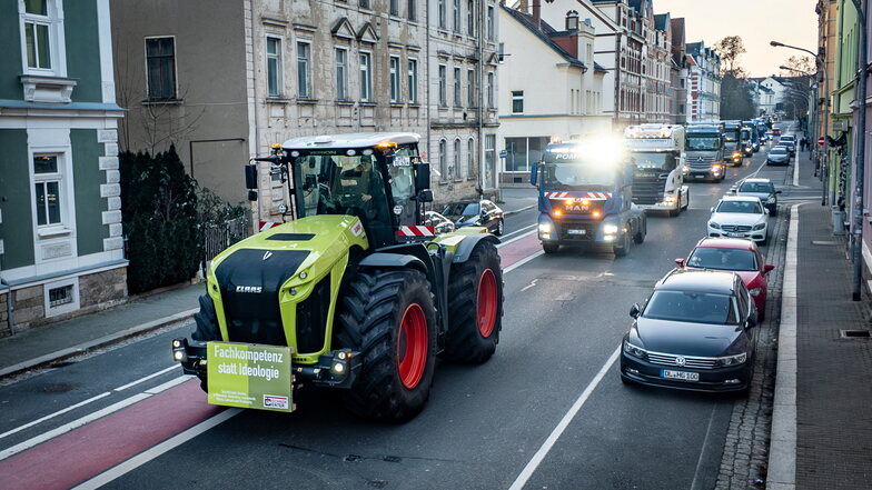 Bauernproteste in Döbeln: Fahrzeugkorso kurzfristig abgesagt
