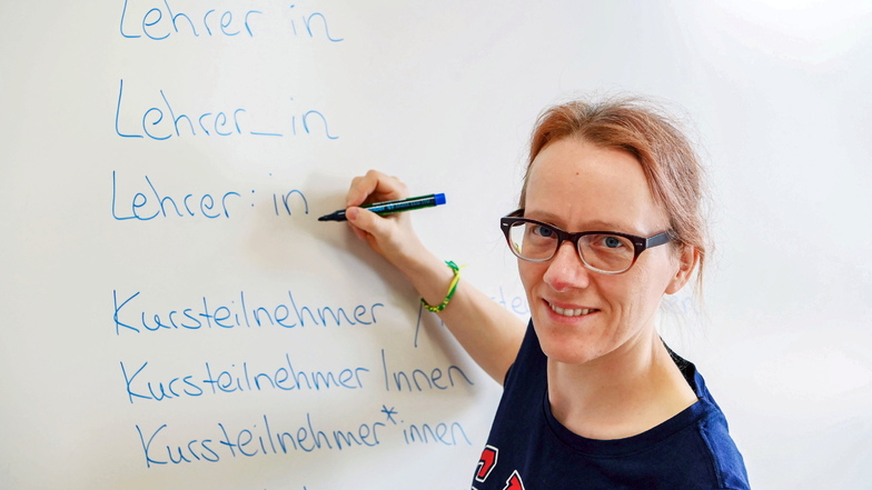 Natascha Krüger, Dozentin für Deutsch an der Volkshochschule (VHS) Karlsruhe.