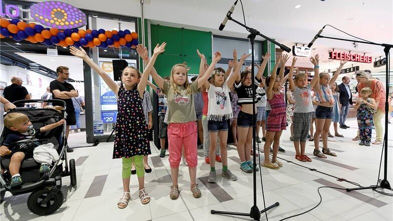 Auch eine musikalische Aufführung der Grundschule Königshufen gehörte zur Eröffnungszeremonie.