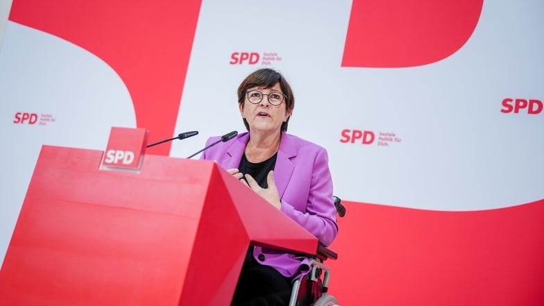 Saskia Esken, SPD-Bundesvorsitzende, sorgt sich um das Wahlergebnis der SPD am Sonntag.