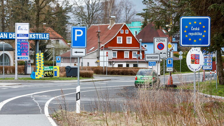 Die Tschechische Grenze in Seifhennersdorf: Seit Mitte Mai problemlos passierbar - zumindest für den kurzen Aufenthalt.