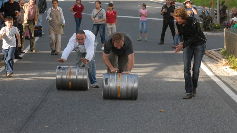 Bierfassrollen am 22. September 2007