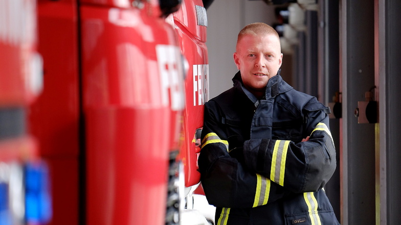 Seit 2012 ist Frank Fischer Chef der Freiwilligen Feuerwehr in Meißen.