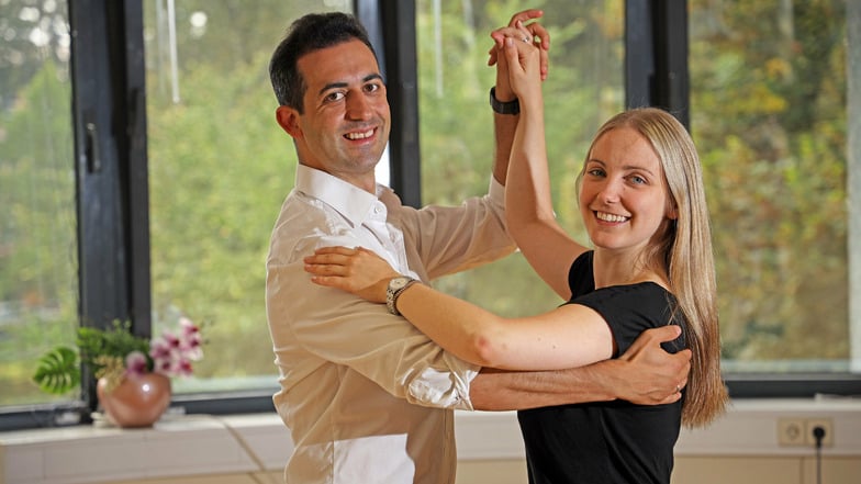 Haben vergangenes Jahr ihre Tanzschule in Riesa eröffnet und mussten schnell wieder schließen: Jenny und Jonatan Rodríguez Pérez sind auch privat ein Paar.