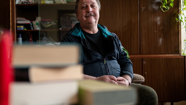 Klaus-Dieter Schröter fand mit Unterstützung der Sozialarbeiter in Görlitz. eine Wohnung, nachdem er obdachlos geworden war. Mit Hilfe von Lichtblick konnte er sich eine Waschmaschine kaufen.