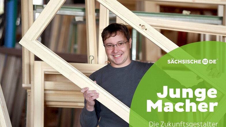 Thomas Pötschke verarbeitet im Löbauer Familienunternehmen jährlich etliche Tonnen von vornehmlich heimischen Holz zu Fensterrahmen.