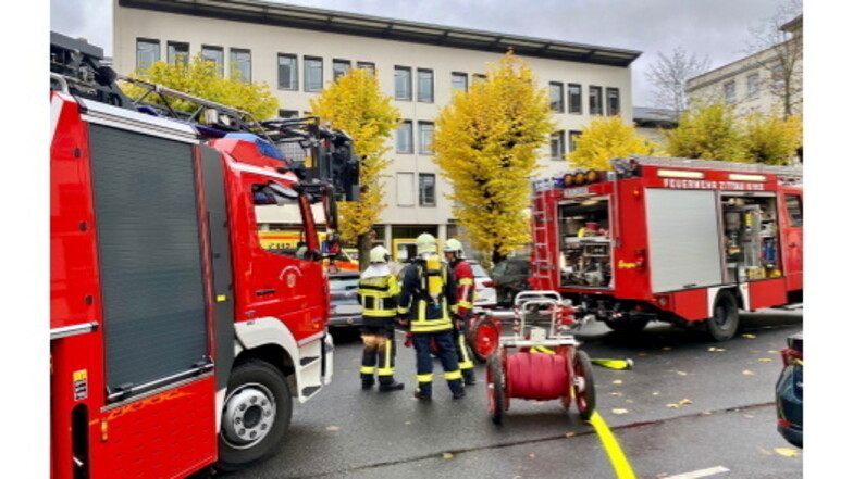 Feuerwehreinsatz am Klinikum in Zittau