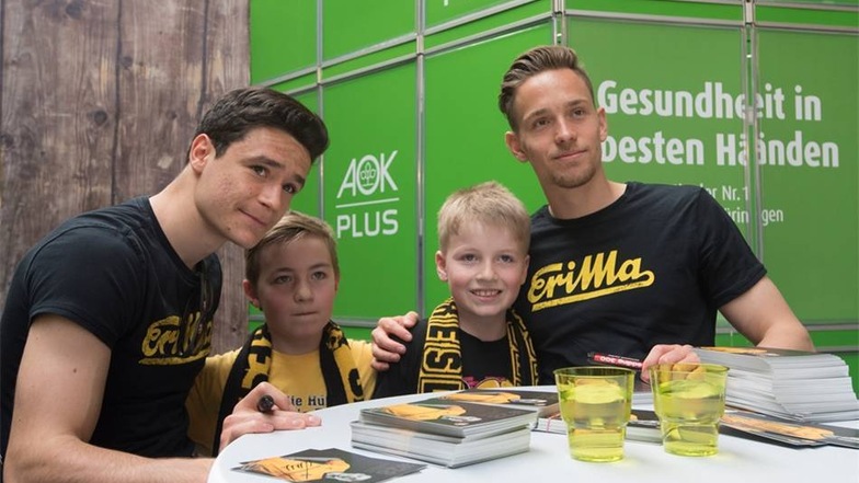 Ebenfalls ein Highlight: die Autogrammstunde mit Spielern der SG Dynamo Dresden.