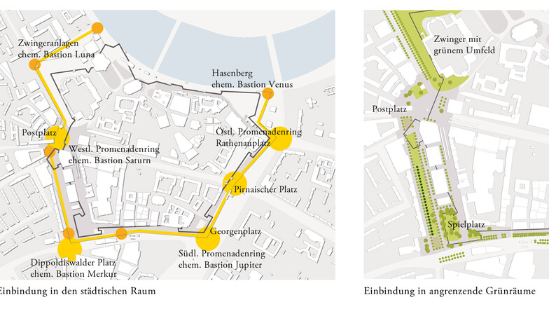 So soll der Promenadenring später einen Teil des Stadtzentrums umschließen.