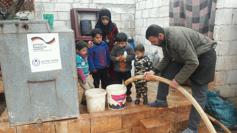In Syrien kümmert sich die Dresdner Hilfsorganisation Arche Nova besonders um die Wasserversorgung.