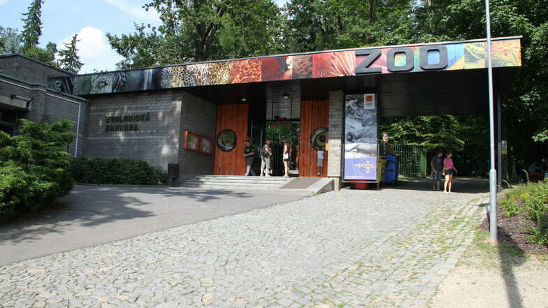 Der Eingang zum Zoo in Liberec