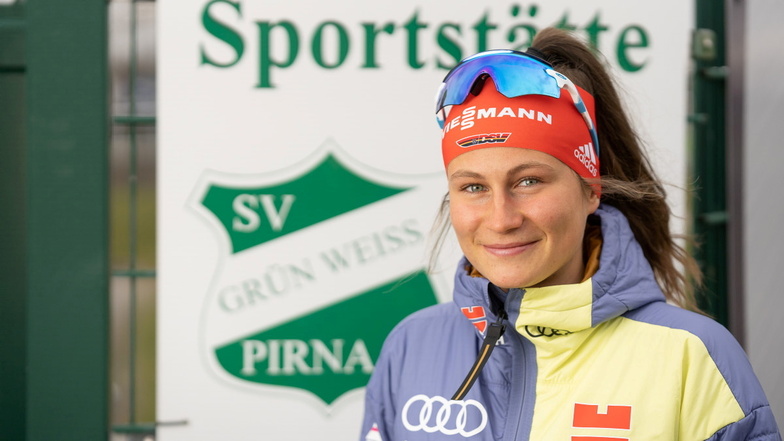 Luise Müller begann ihre Biathlon-Karriere beim SV Grün-Weiß Pirna. Für ihren Heimatverein startet sie weiterhin.
