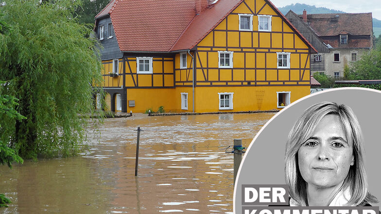 Am 7. August 2010 stand auch in Oderwitz das Landwasser meterhoch in den Häusern.