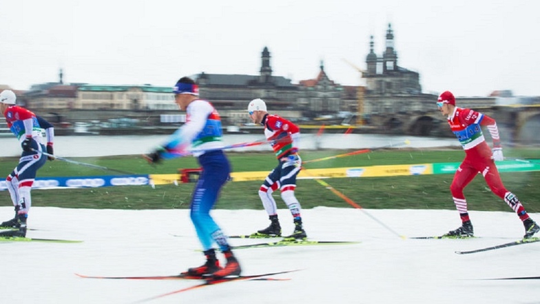 Am Elbufer sprinten die besten Skiläufer um Weltcup-Punkte.