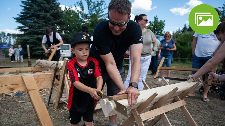 Viele Besucher und viel Spaß beim Holzhausfest in Niesky