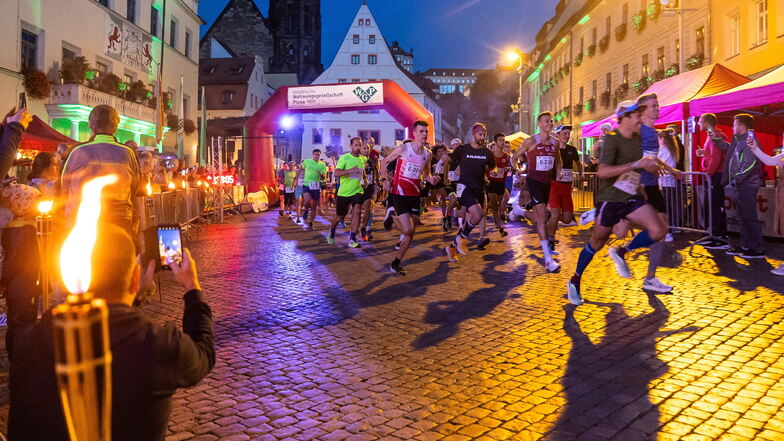 Ein Lauf in besonderer Atmosphäre: Der Pirnaer Citylauf, der am Freitag zum 18. Mal stattfand.