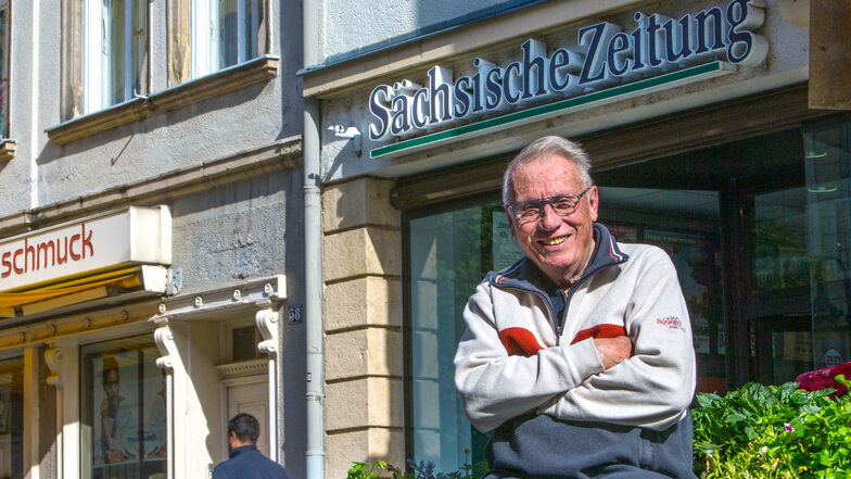 Lothar Gläsel ist in Riesa bekannt wie ein bunter Hund: Seit 1994 moderiert er den Riesaer Kaffeeklatsch. Jetzt sitzt er im Museum zum letzten Mal am Moderationspult.