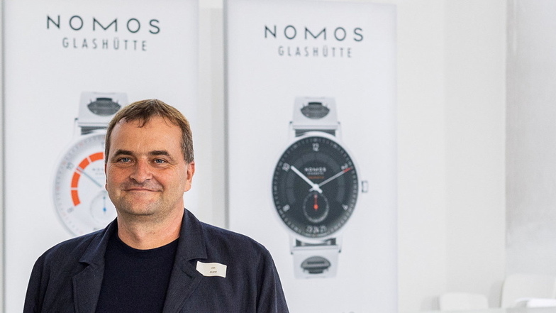 Die Glashütte-Verordnung ist "eine Anerkennung für das, was hier seit 1845 geleistet wird", sagt Nomos-Geschäftsführer Uwe Ahrendt.