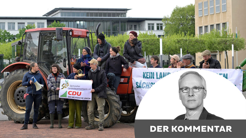 Koalitionsbruch wegen Äckern: Sachsens Regierung streitet über falsches Thema