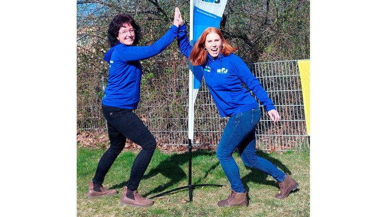 Annett Lietze (links) und Vanessa Kindl sind seit März gemeinsam für die Jugendverbandsarbeit im mittelsächsischen Sport verantwortlich.
