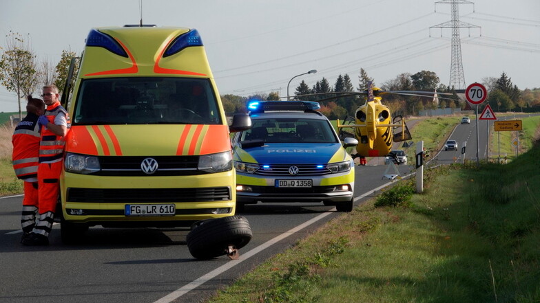 Bei einem schweren Unfall auf der S36 bei Minkwitz ist am Freitag ein Mann ums Leben gekommen.