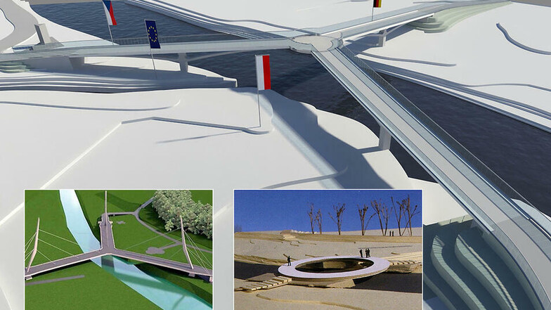 Das waren die Entwürfe der Dreiländer-Brücke zwischen 2004 und 2020.